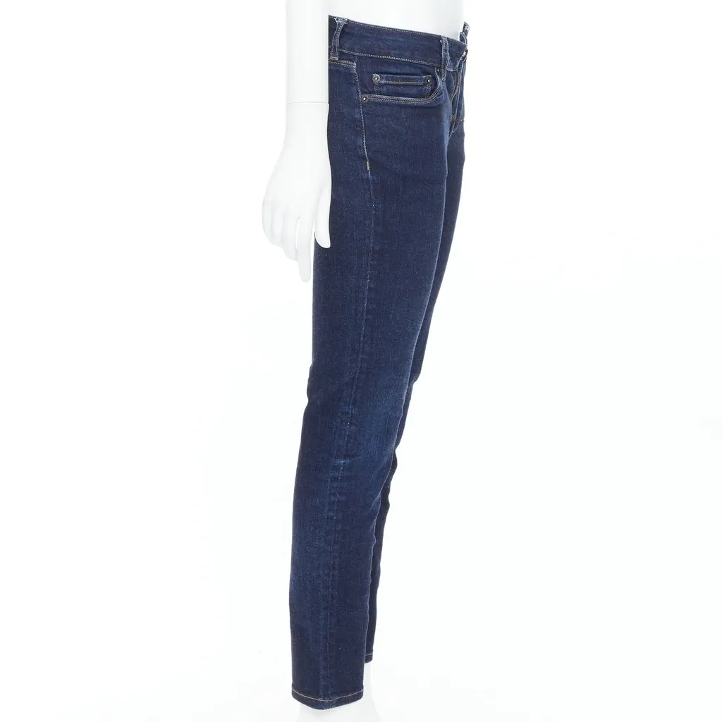 Prada Dark Skinny Jeans Blue Cotton Very good - Model View