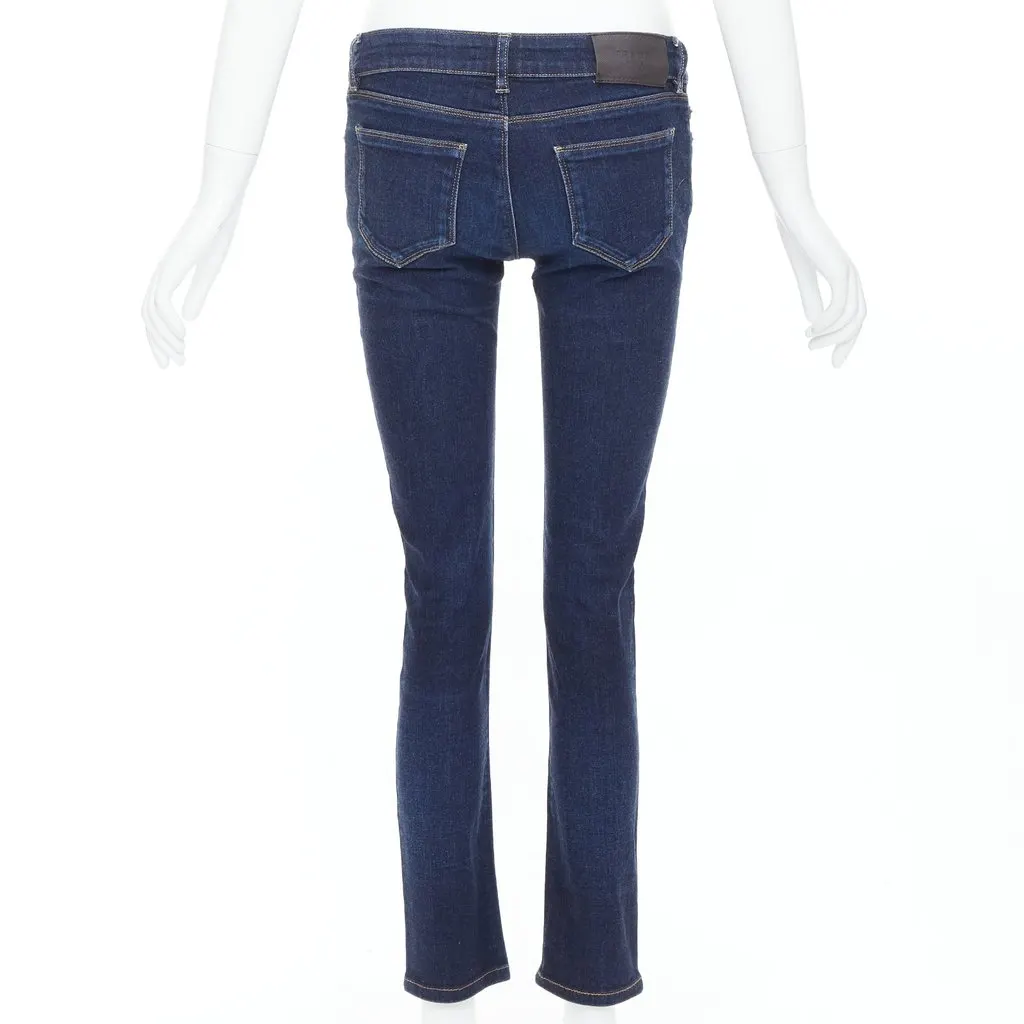 Prada Dark Skinny Jeans Blue Cotton Very good - Box View