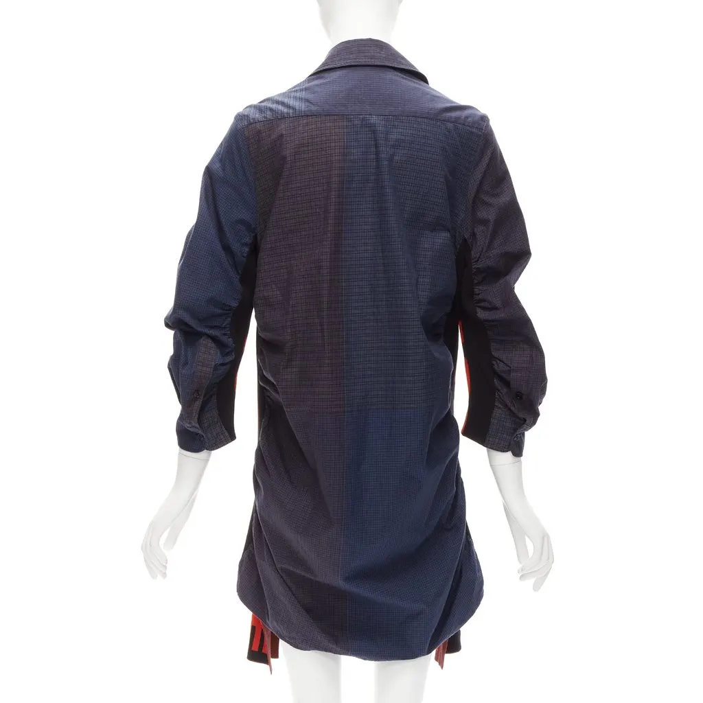 Stella McCartney Deconstructed Shirt Dress Blue Cotton Never worn - Box View