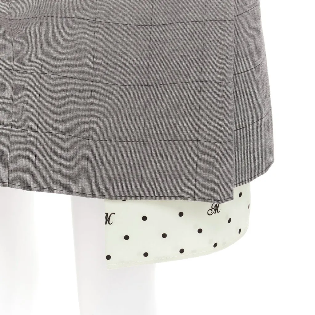 Monse Deconstructed Skirt Grey Wool Never worn - Back View