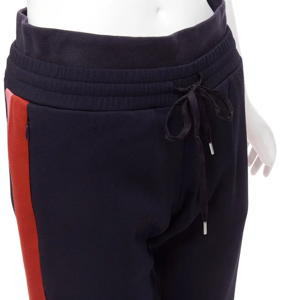 Alexander McQueen Double Waist Pants Navy Viscose Very good - Back View