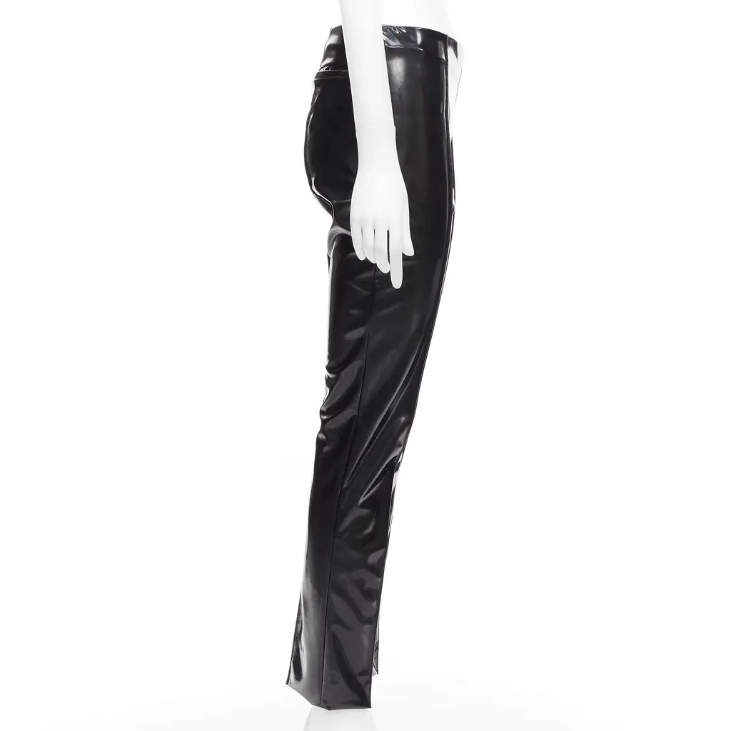 Valentino Vinyl Pleat Pants Black Fair - Inside View