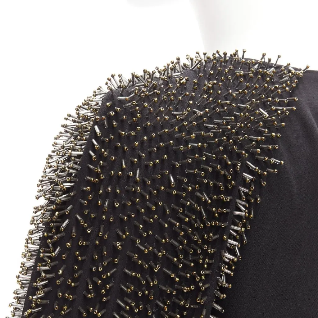 3.1 Phillip Lim Beaded Raglan Top Black Very good - Back View