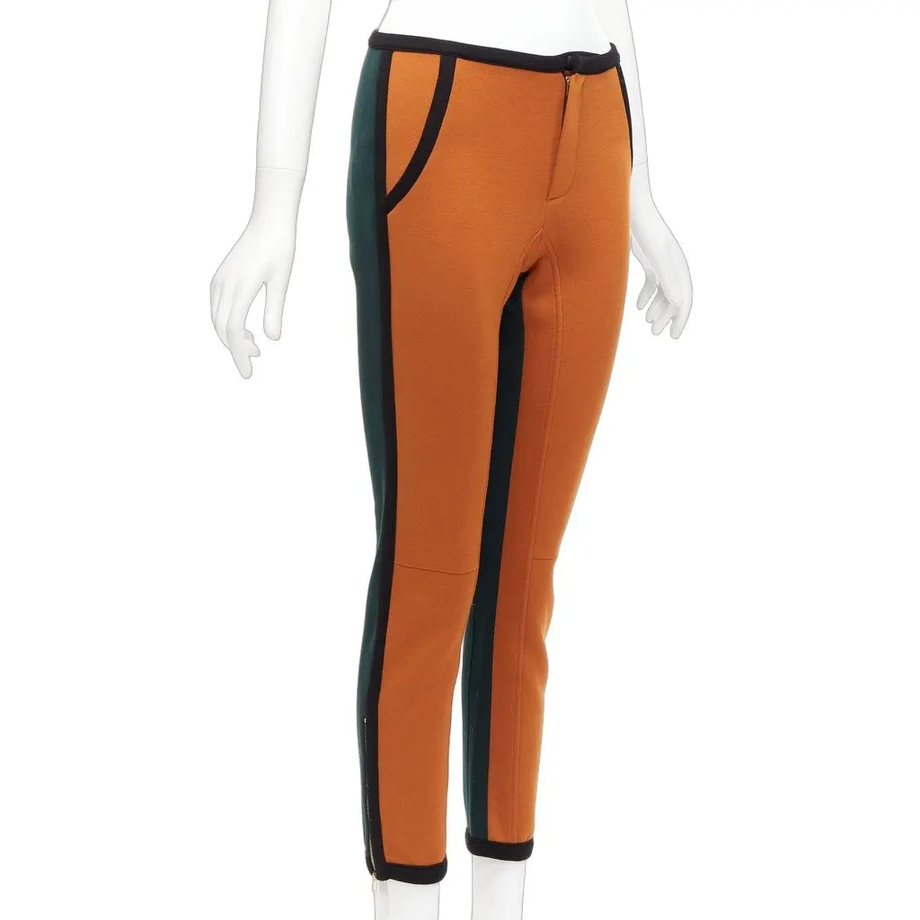 Marni Colorblock Joggers Orange Viscose Very good - Front View
