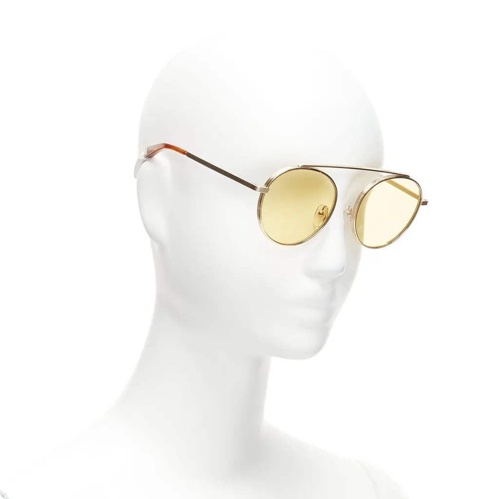Victoria Beckham Cati VBS137 V4 54 18 130 Gold Metal Never worn - Back View