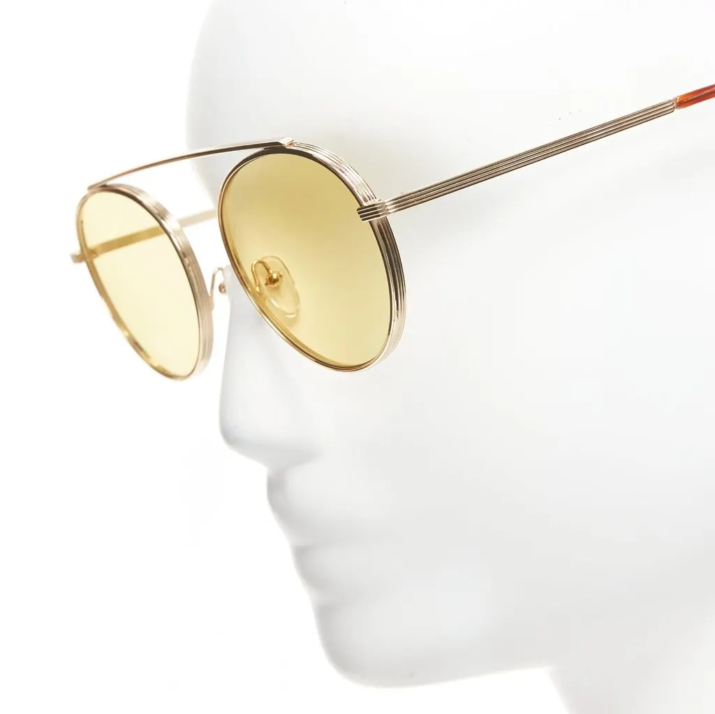 Victoria Beckham Cati VBS137 V4 54 18 130 Gold Metal Never worn - Model View