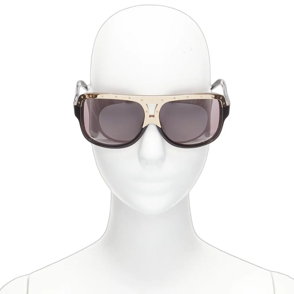 Victoria Beckham Star Bar Sunglasses Black Plastic Very good - Front View