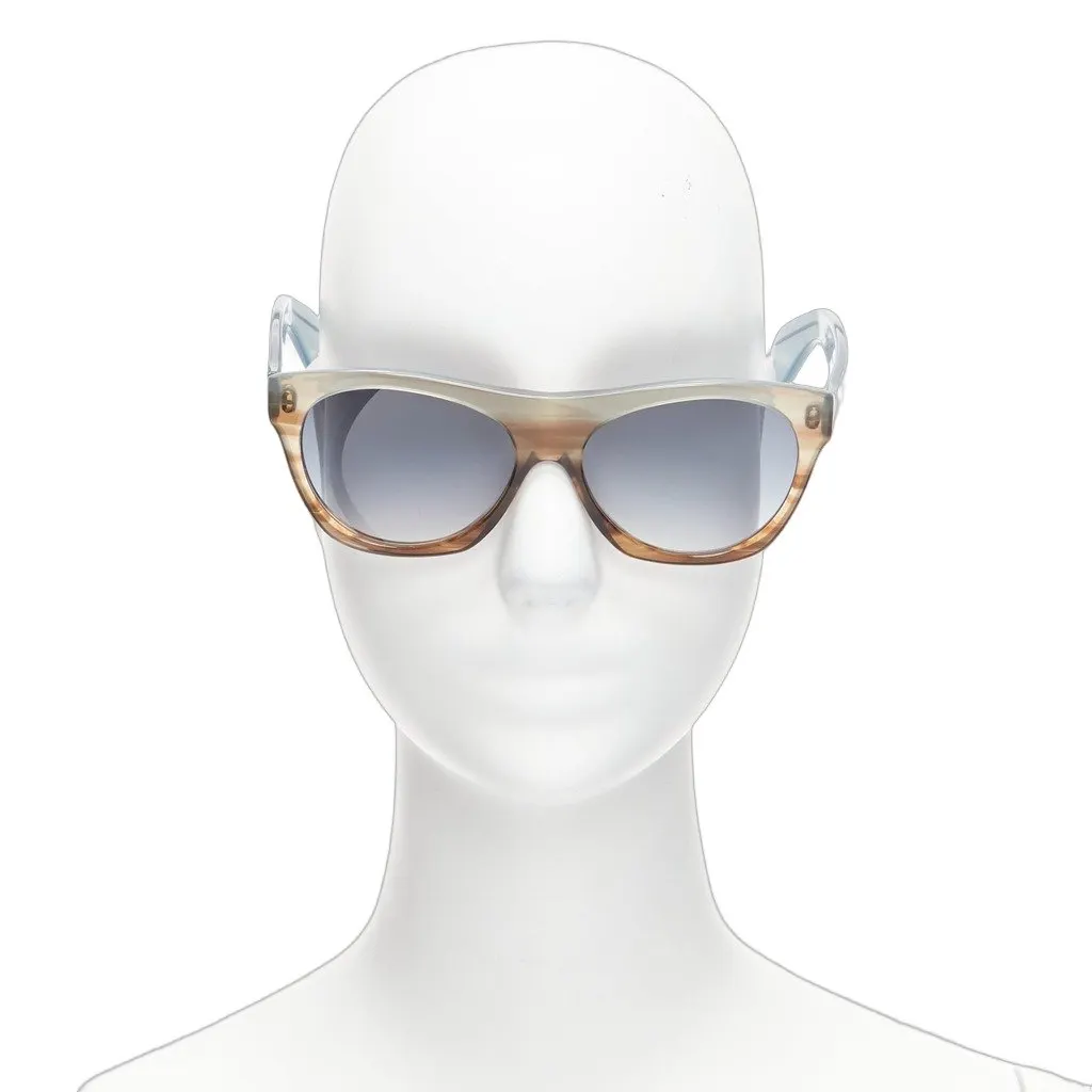 Cutler & Gross Gradient Frame Blue Sunglasses Blue Plastic Never worn - Front View
