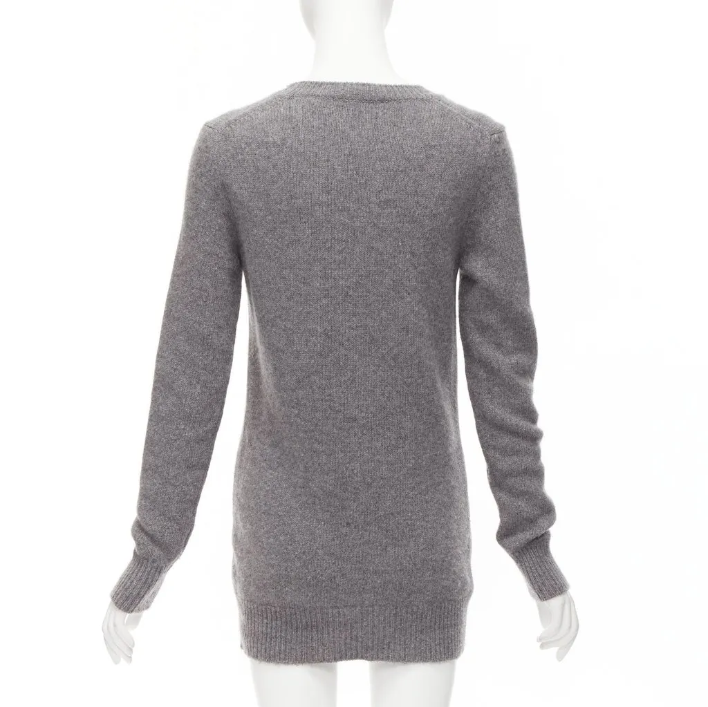 Stella McCartney Leopard Knit Dress Grey Wool Never worn - Box View