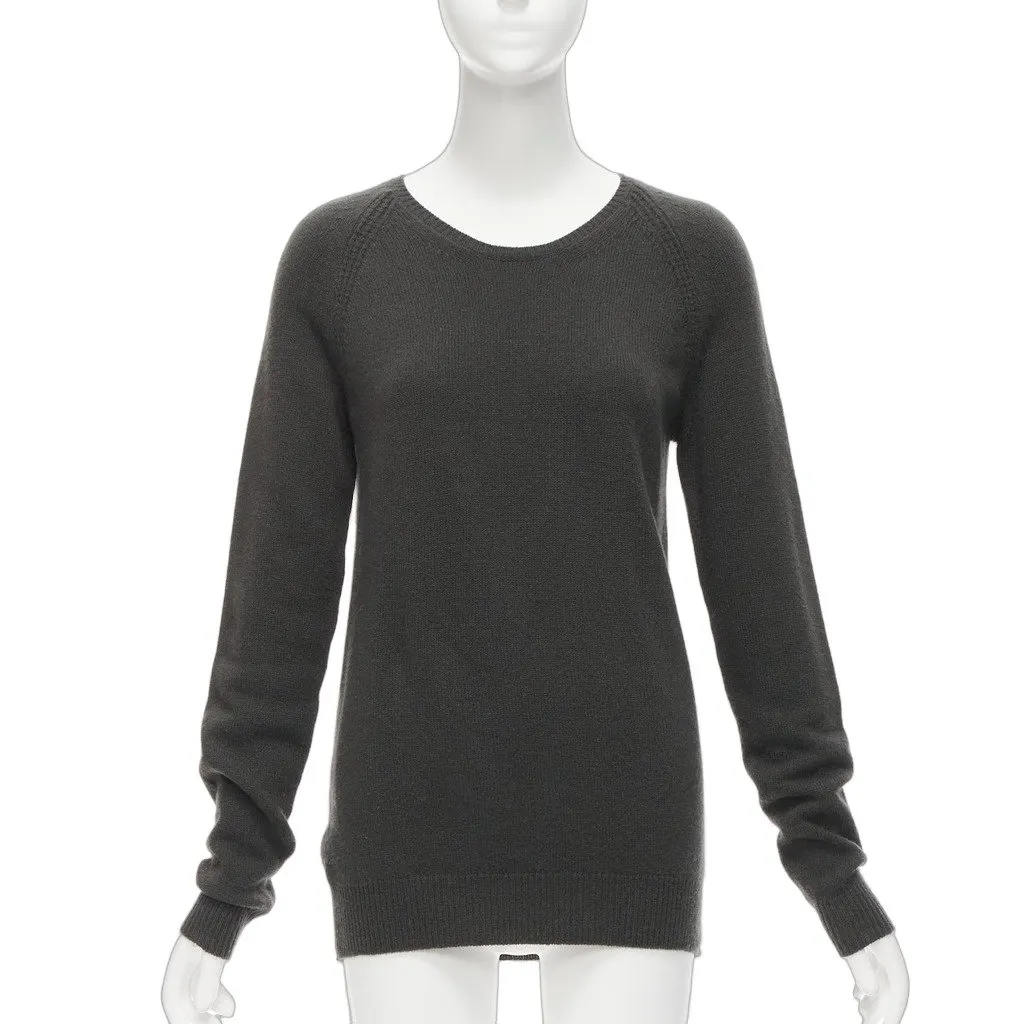 Stella McCartney Raglan Wool Sweater Grey Wool Good - Front View