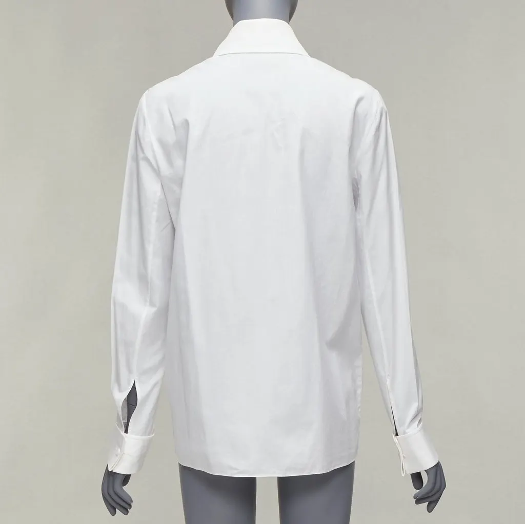 Givenchy Metal Button Shirt White Cotton Very good - Box View