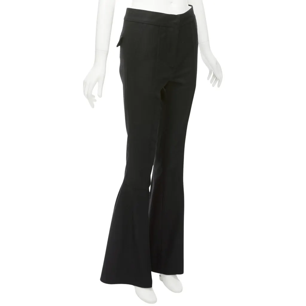 Marni Flared Dress Pants Black Wool Very good - Front View