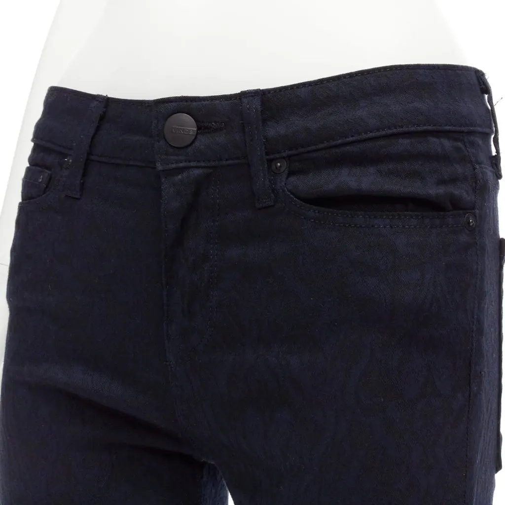 Vince Jacquard Skinny Pants Navy Fair - Back View