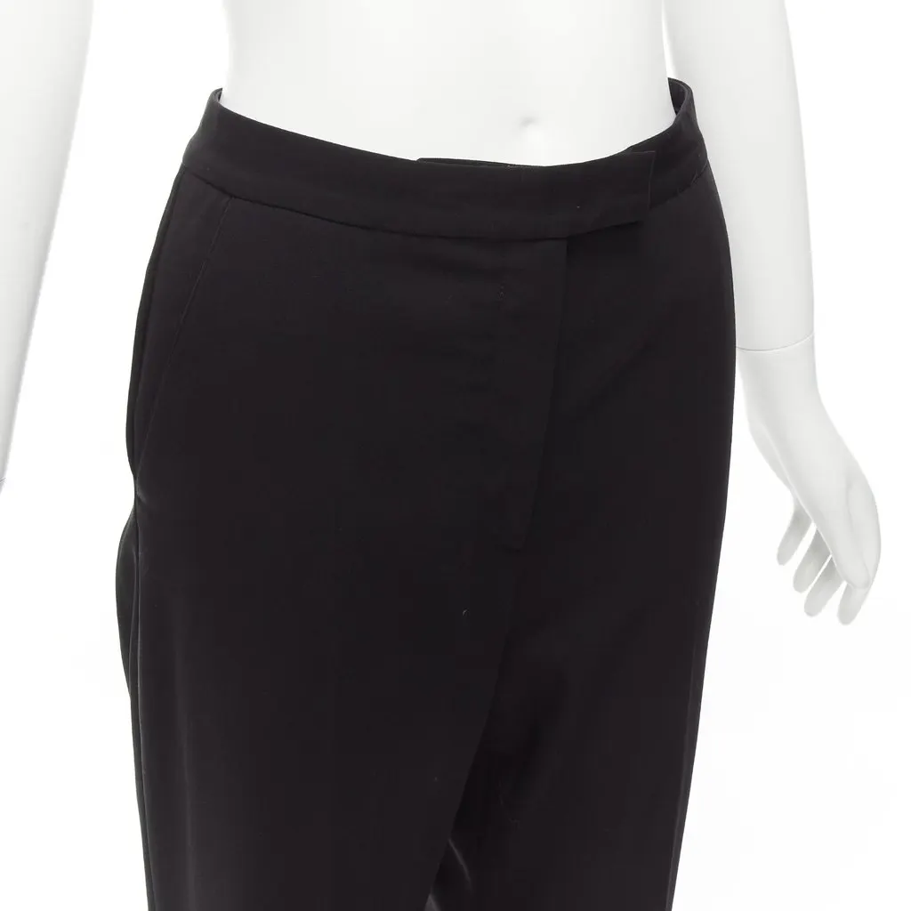 Stella McCartney High Waist Pants Black Wool Fair - Back View