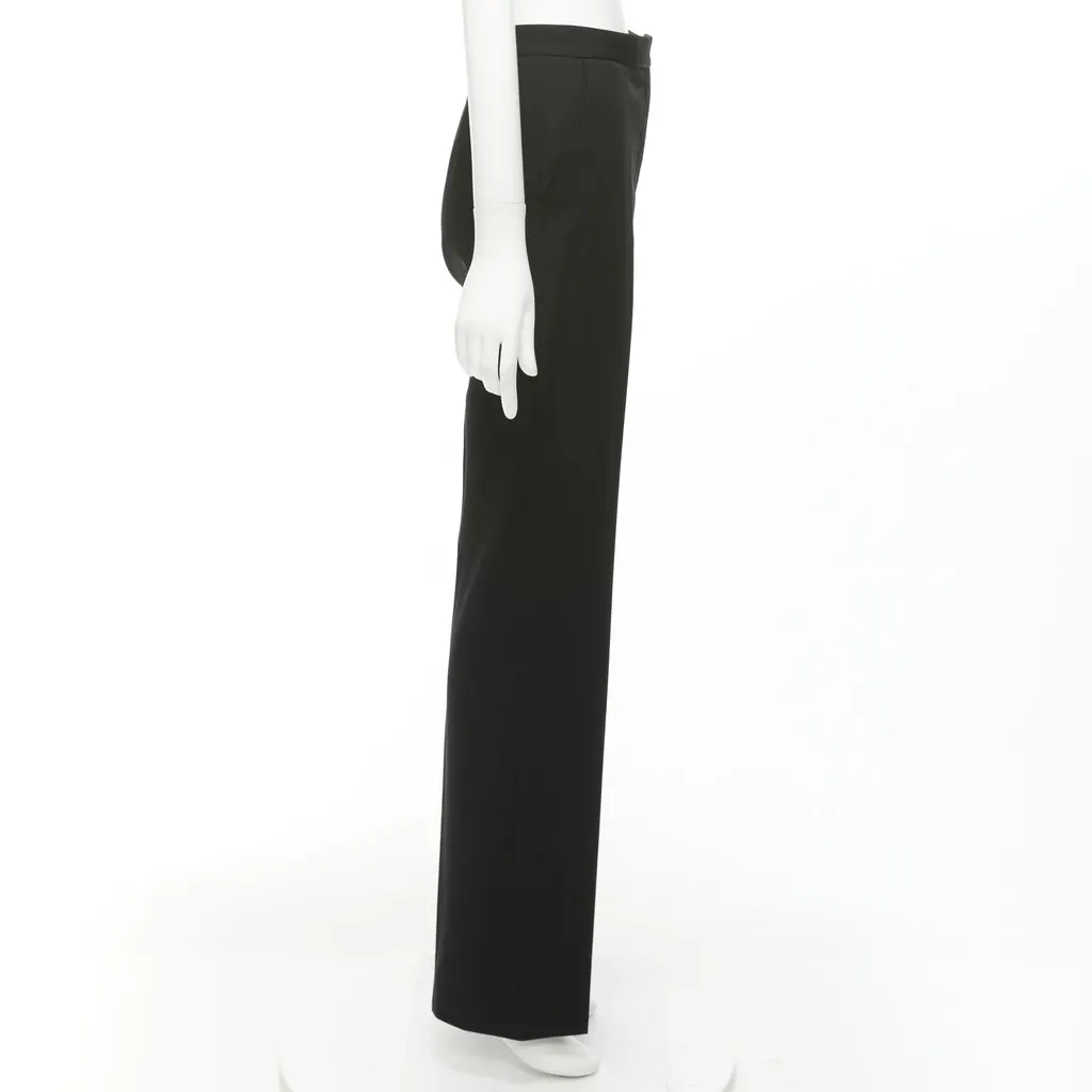 Stella McCartney High Waist Pants Black Wool Fair - Model View