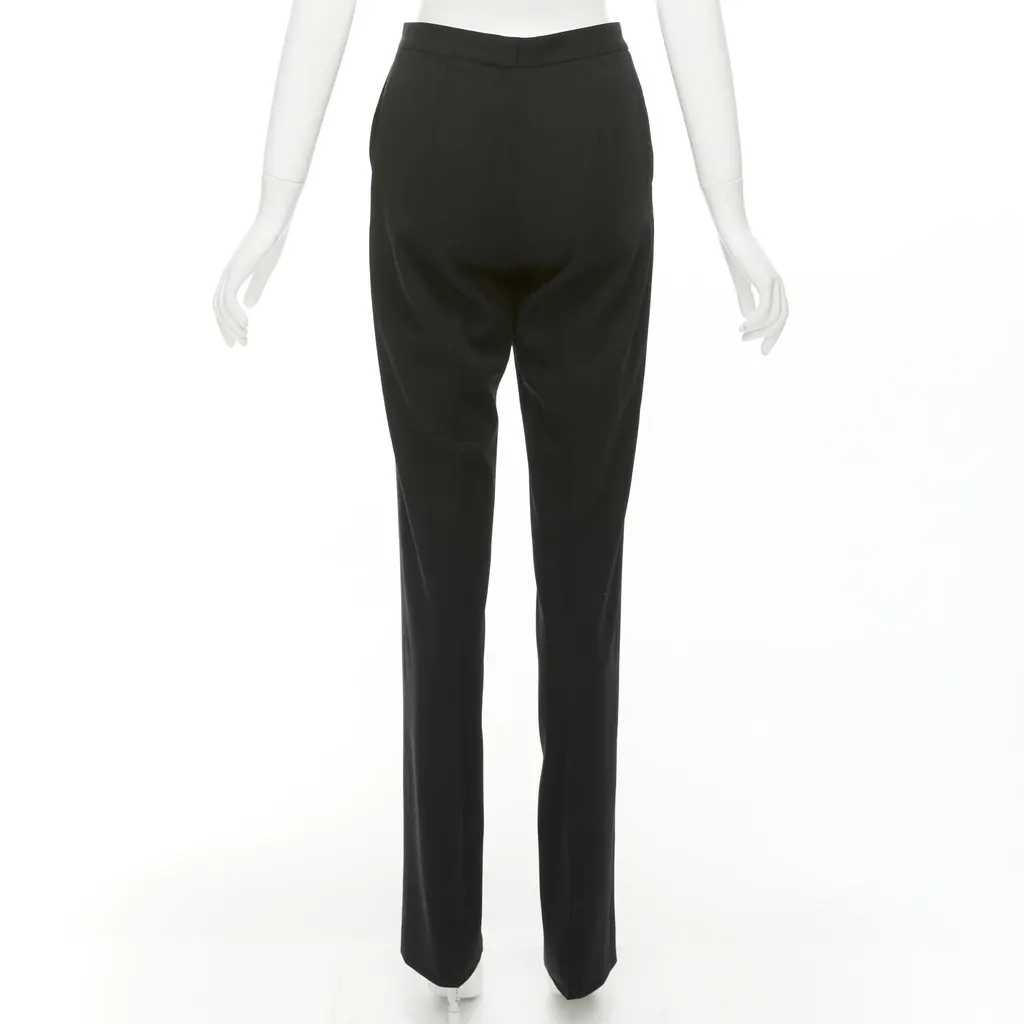Stella McCartney High Waist Pants Black Wool Fair - Box View