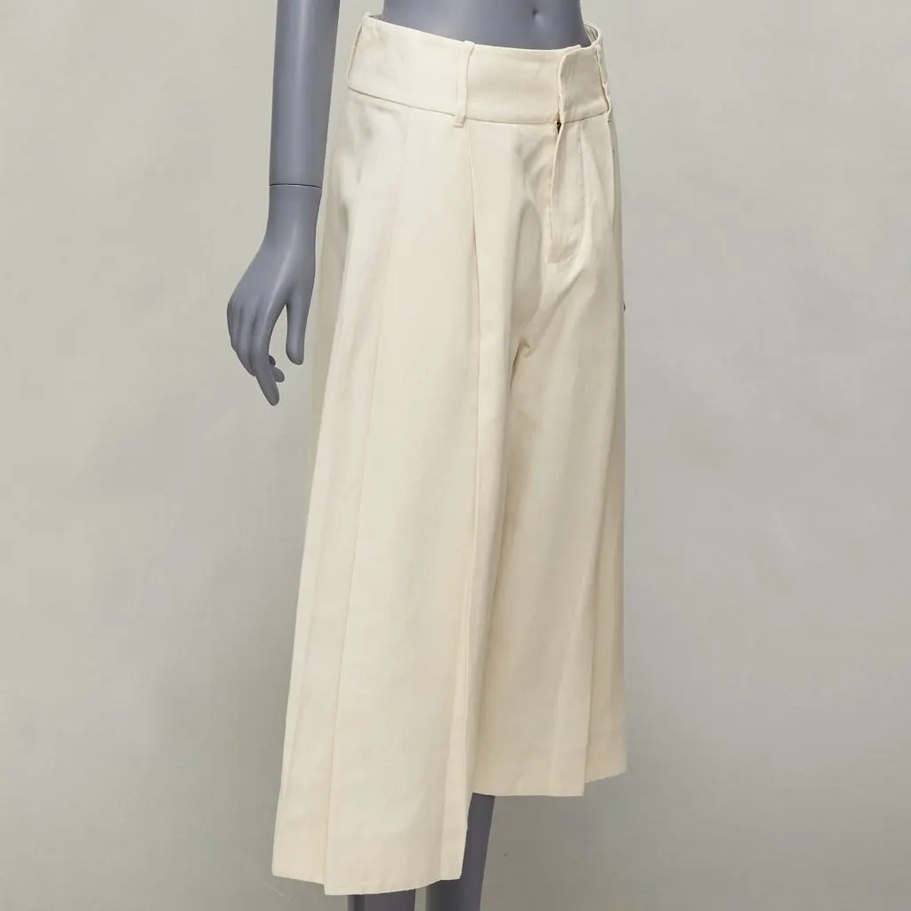 Marni Cargo Pocket Shorts Ecru Cotton Fair - Inside View