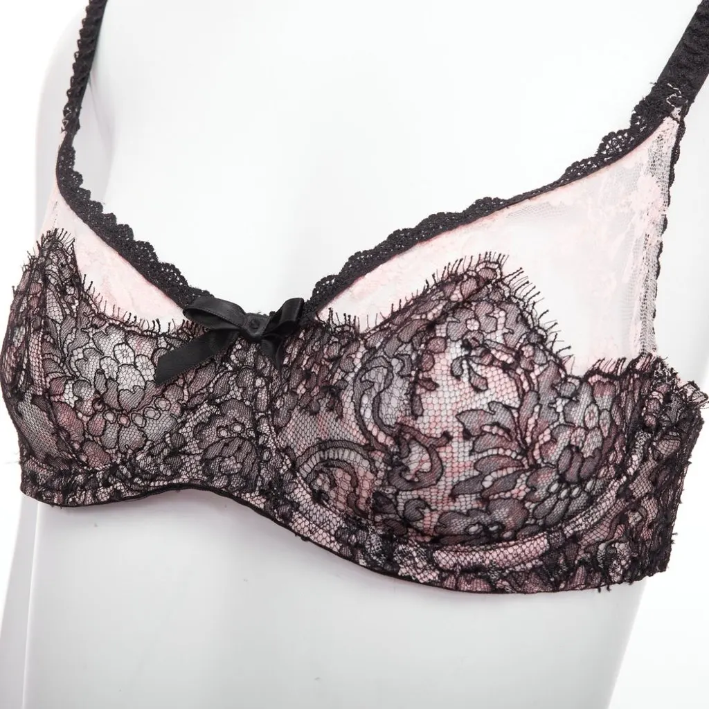 Agent Provocateur Lace Trim Bra Pink Lace Never worn, with tag - Back View