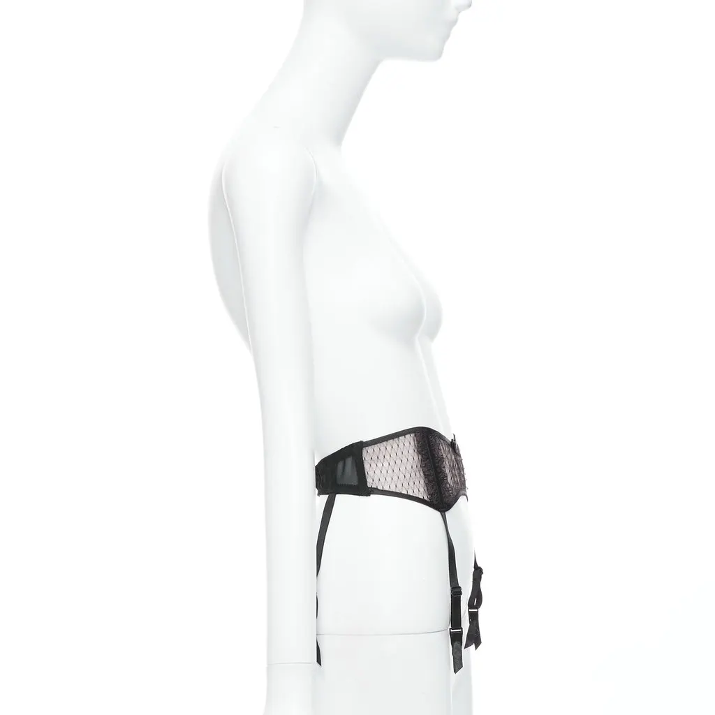 Myla Medusa Coin Black Belt Black Polyamide Never worn - Model View