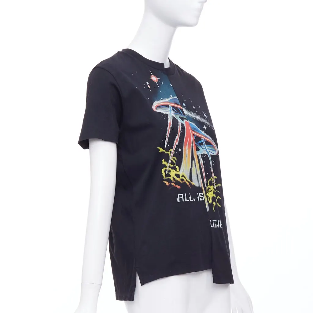 Stella McCartney Bias Cut UFO Tee Black Cotton Very good - Inside View
