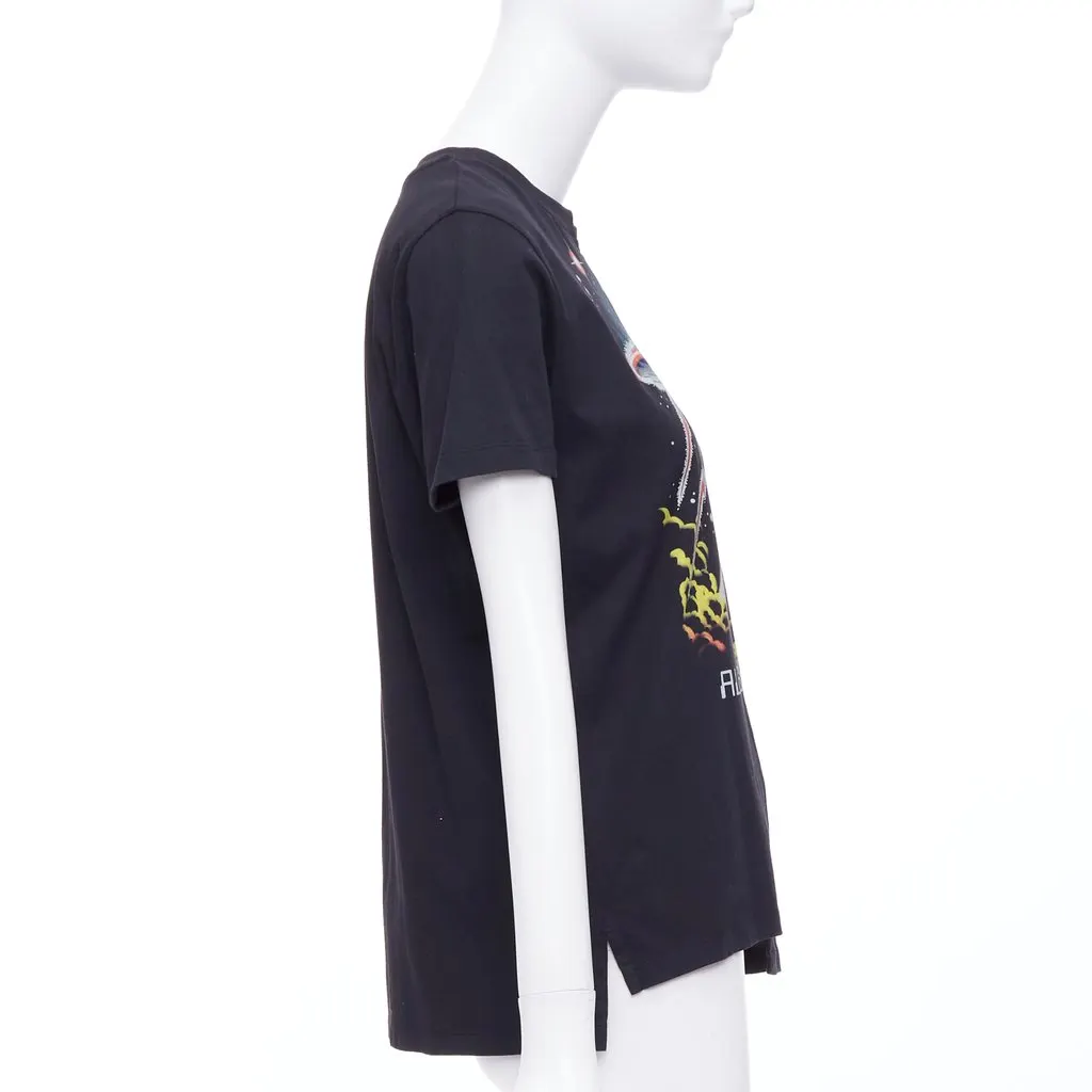 Stella McCartney Bias Cut UFO Tee Black Cotton Very good - Model View