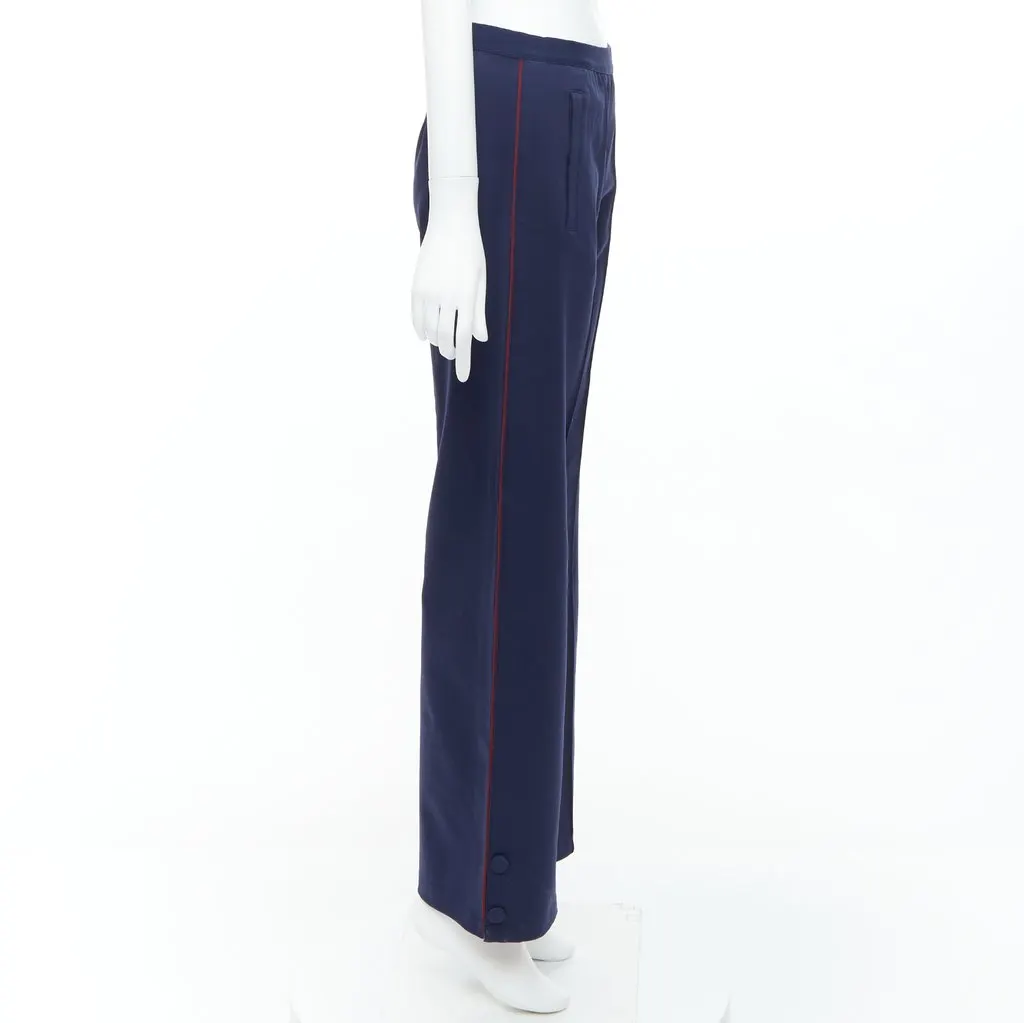 Tory Burch Trim Cropped Pants Navy Polyamide Never worn - Model View