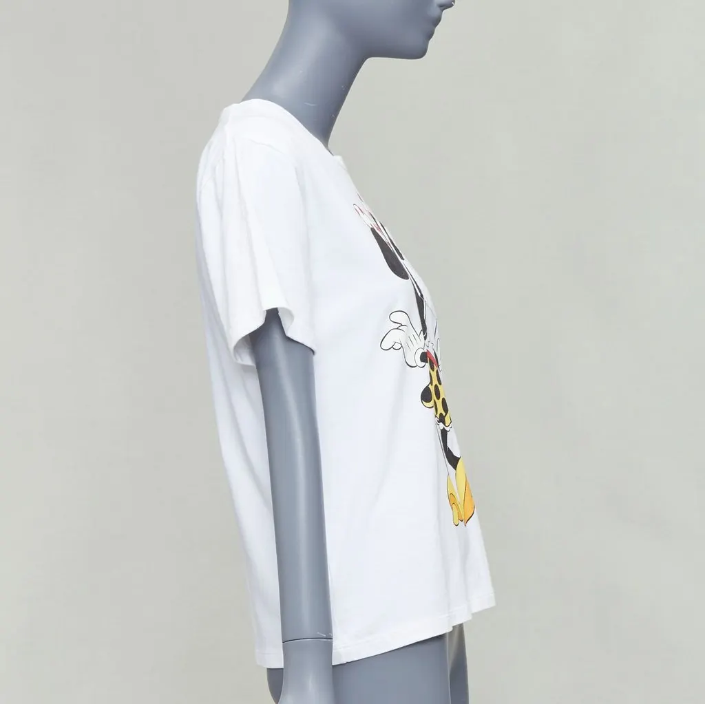 Victoria Beckham Mouse Print Tee White Cotton Fair - Model View