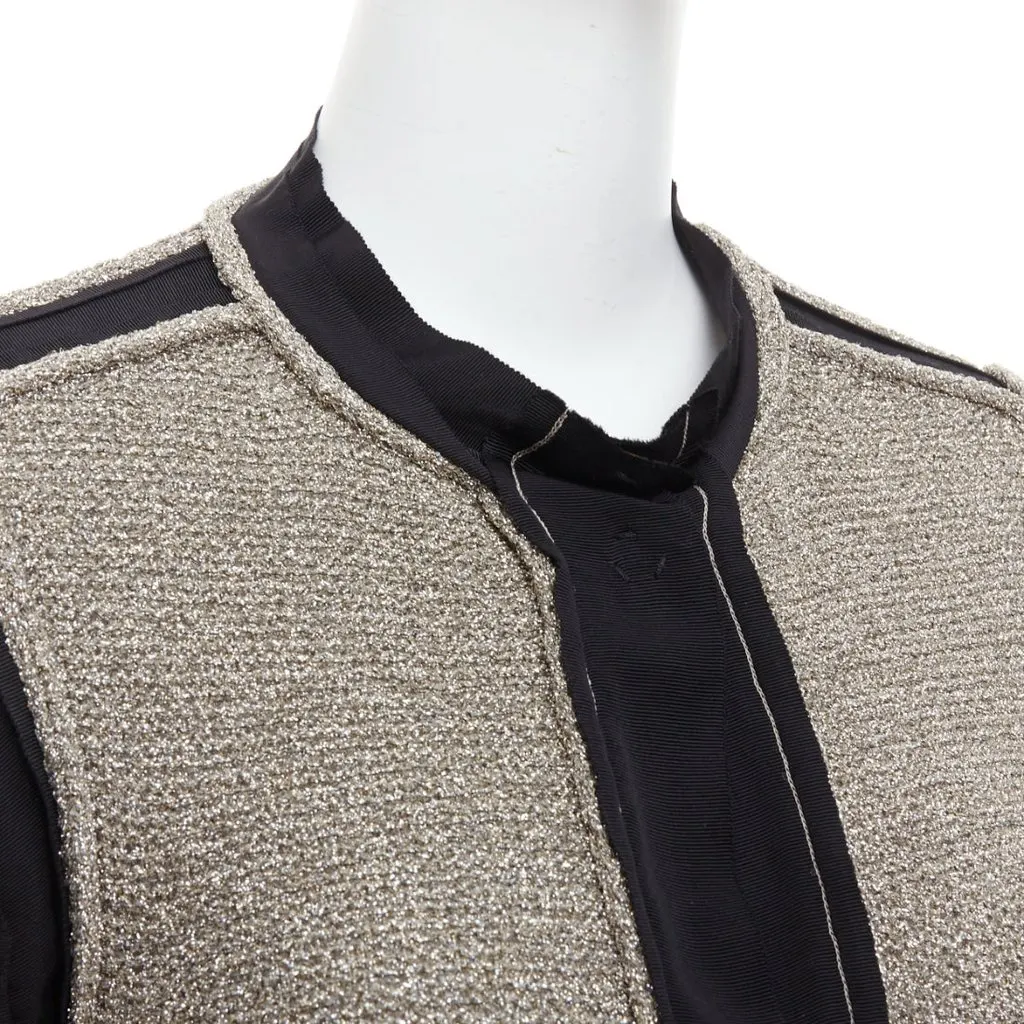 Lanvin Metallic Long Cardigan Gold Polyamide Fair - Back View