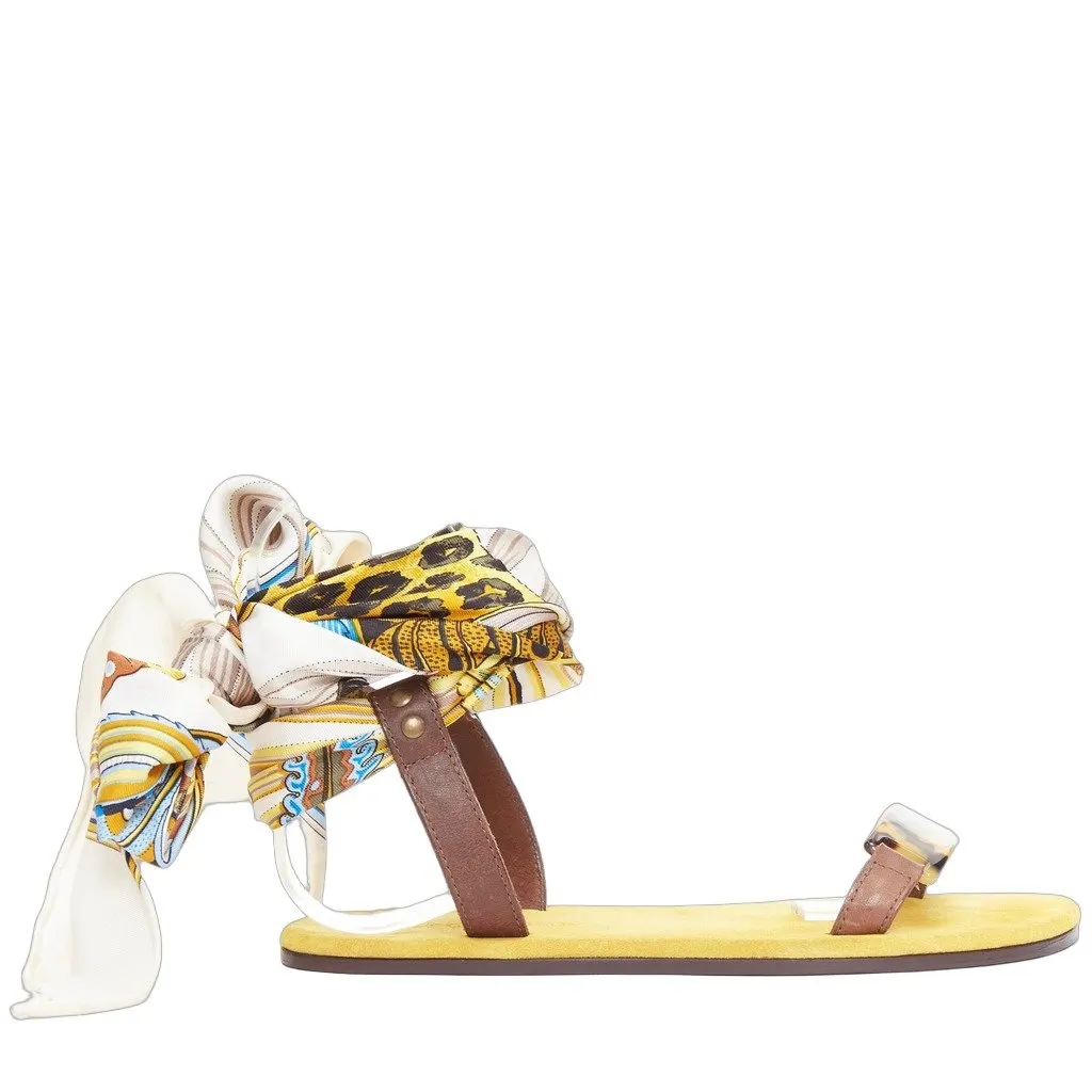 Unsigned Scarf Tie Sandals