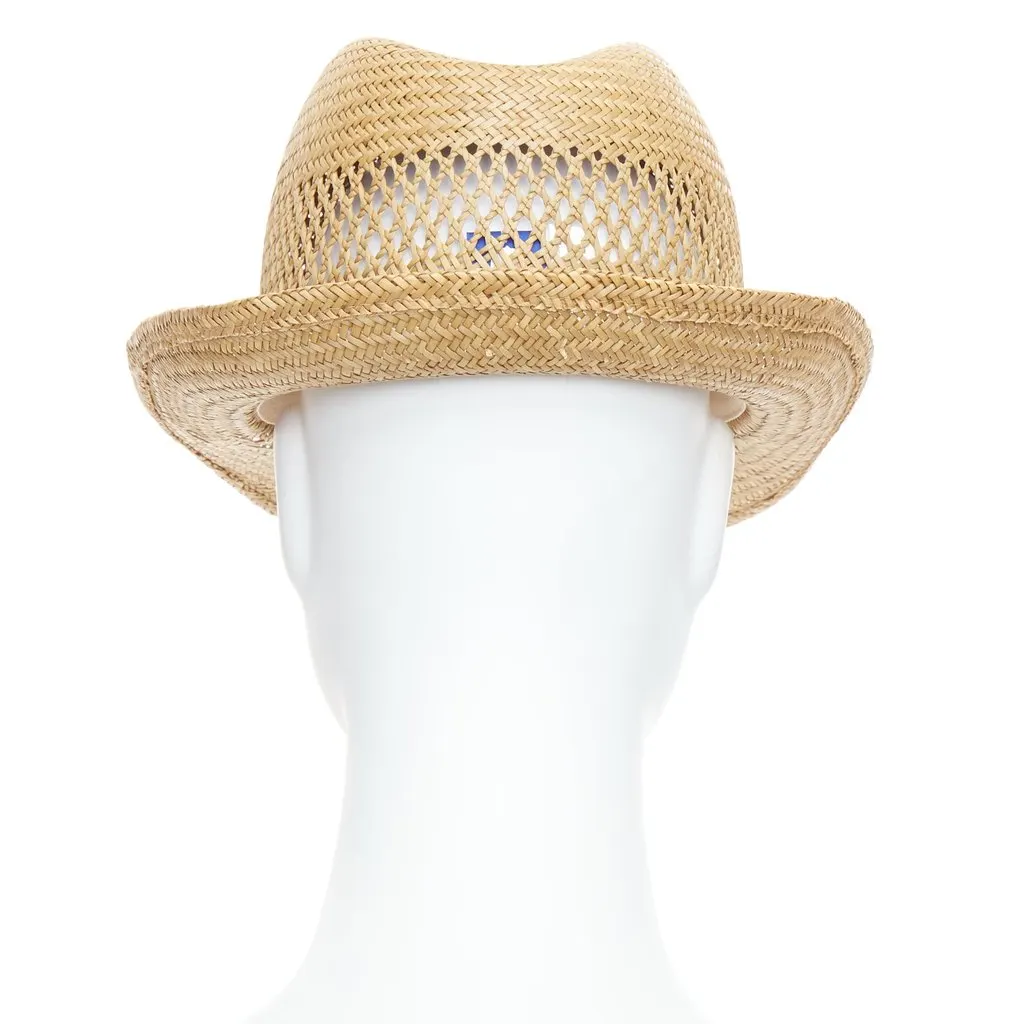 Comme des Garçons Straw Ribbon Fedora Beige Rattan Fair - Box View