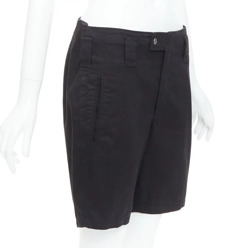 Saint Laurent Floral Capri Shorts Black Cotton Good - Inside View