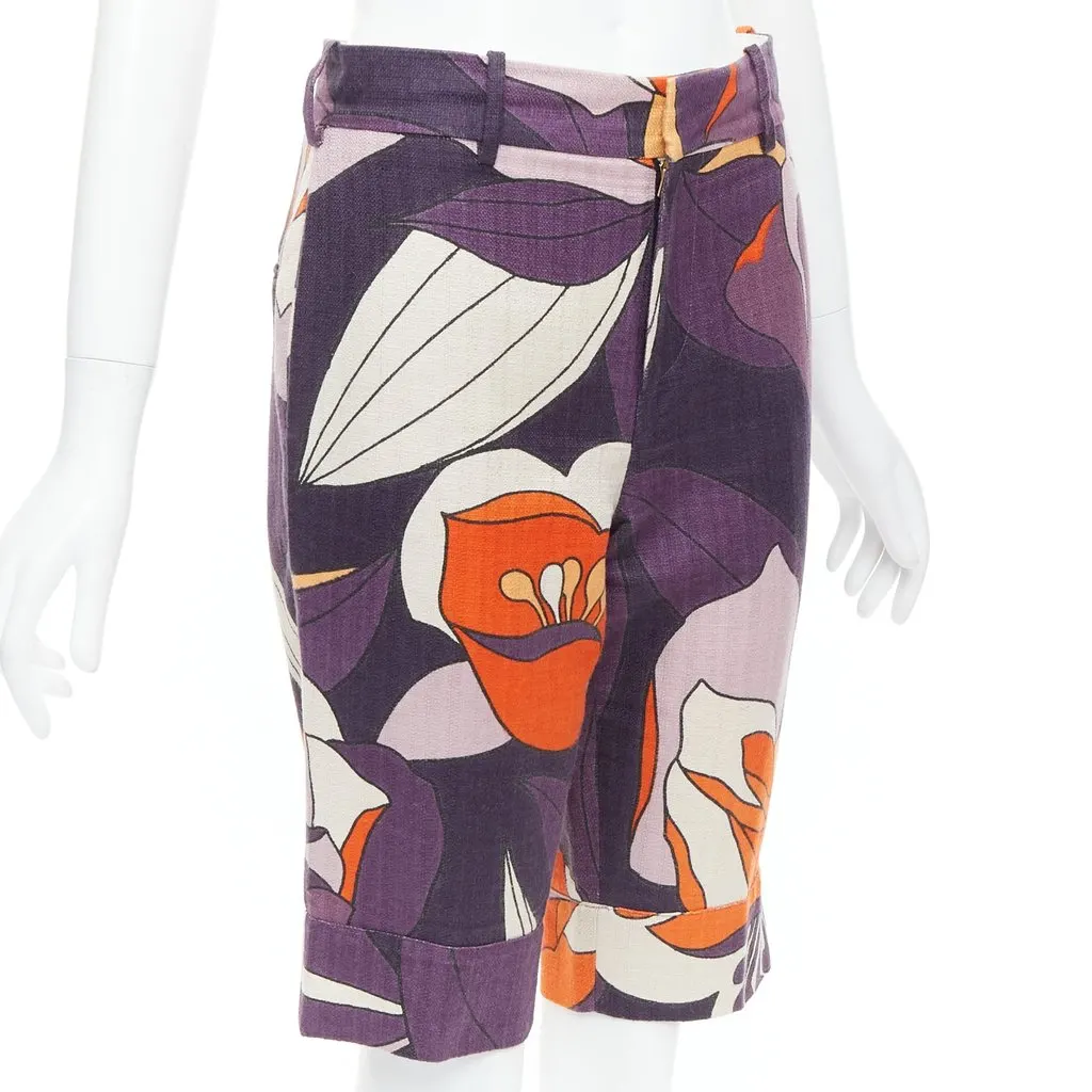 Marni Leather Riding Shorts MultiColor Very good - Inside View