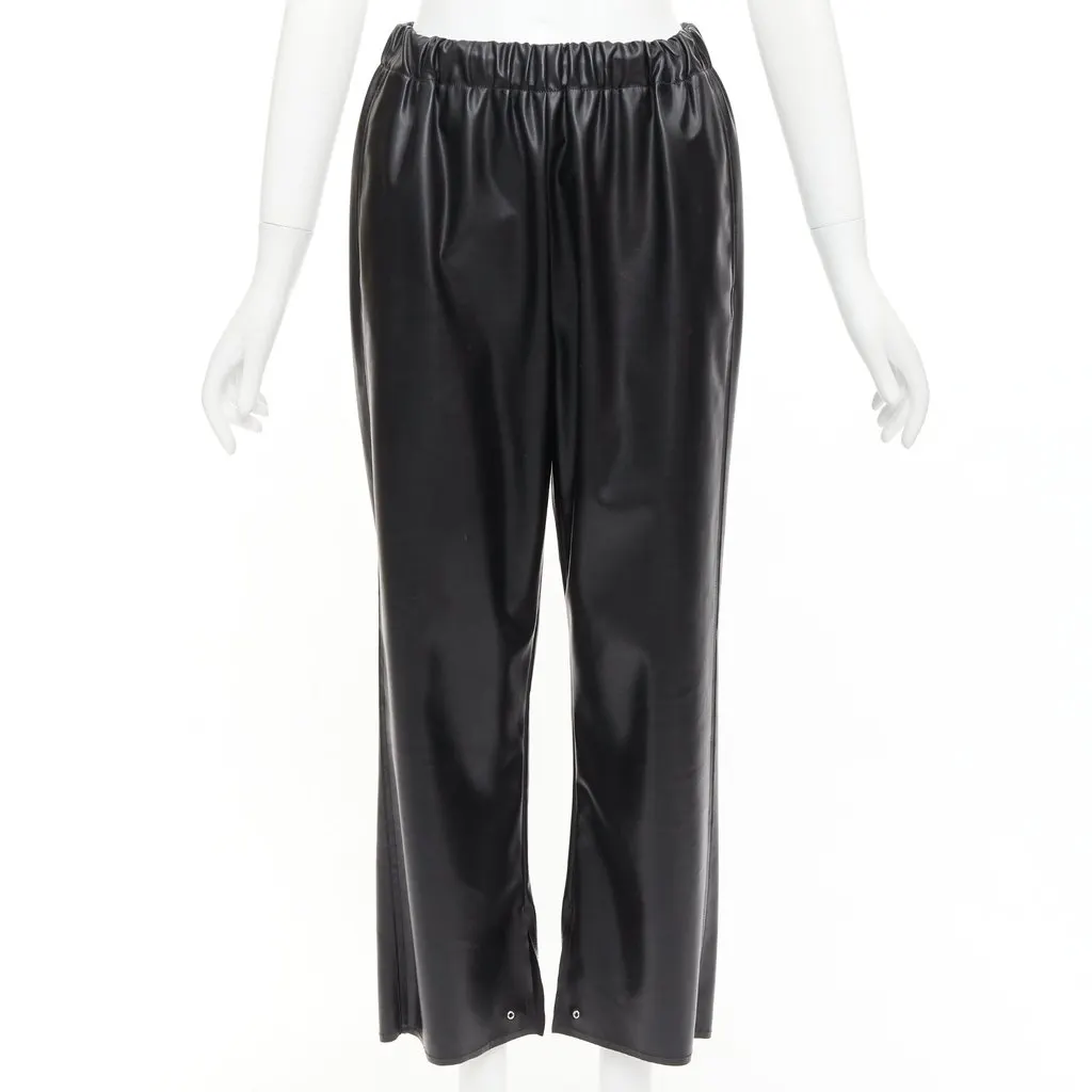 Maison Martin Margiela Grommet Cropped Pants Black Polyester Very good - Front View