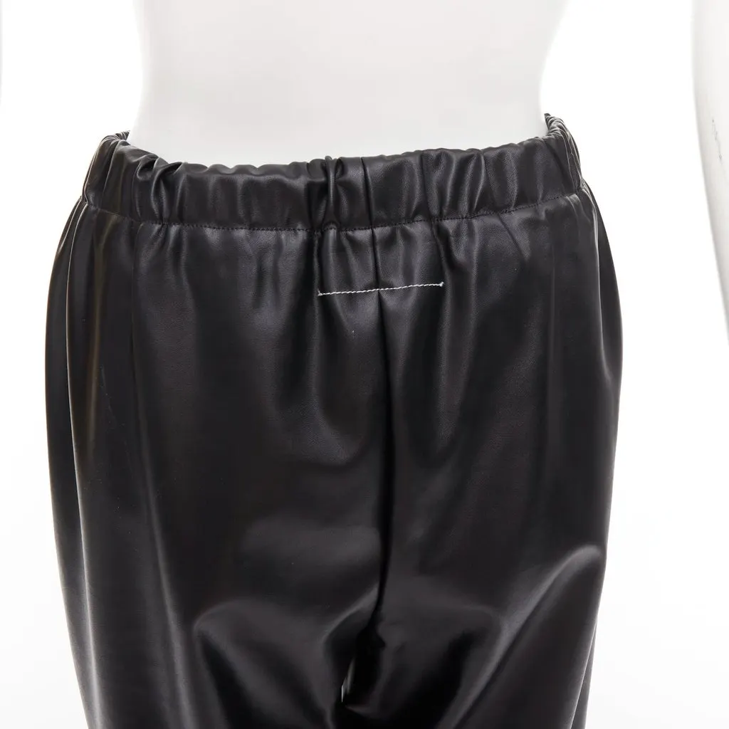 Maison Martin Margiela Grommet Cropped Pants Black Polyester Very good - Back View