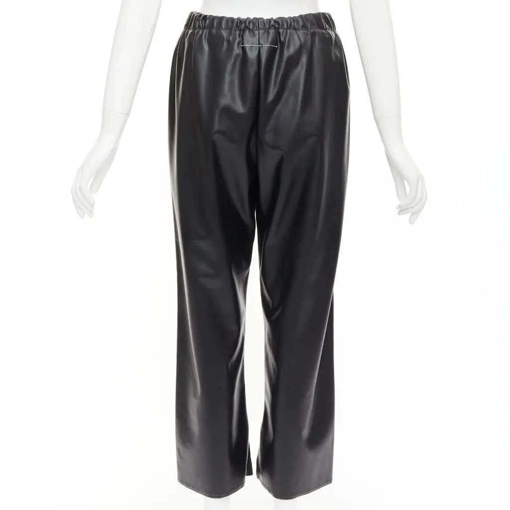 Maison Martin Margiela Grommet Cropped Pants Black Polyester Very good - Box View