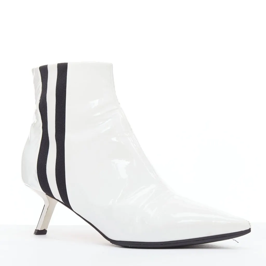 Alchimia Di Ballin Side-striped White Leather Fair - Back View