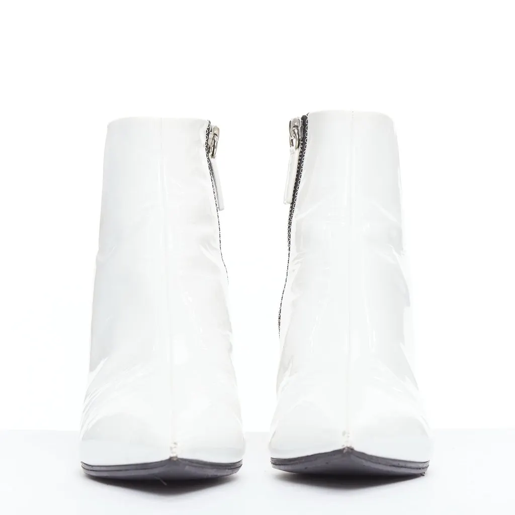 Alchimia Di Ballin Side-striped White Leather Fair - Inside View