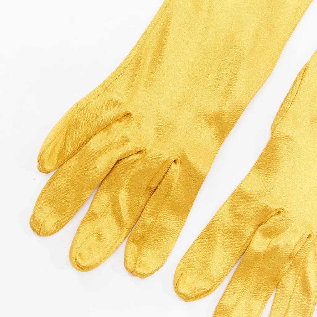 Unsigned Tan Stud Gloves Gold Very good - Inside View