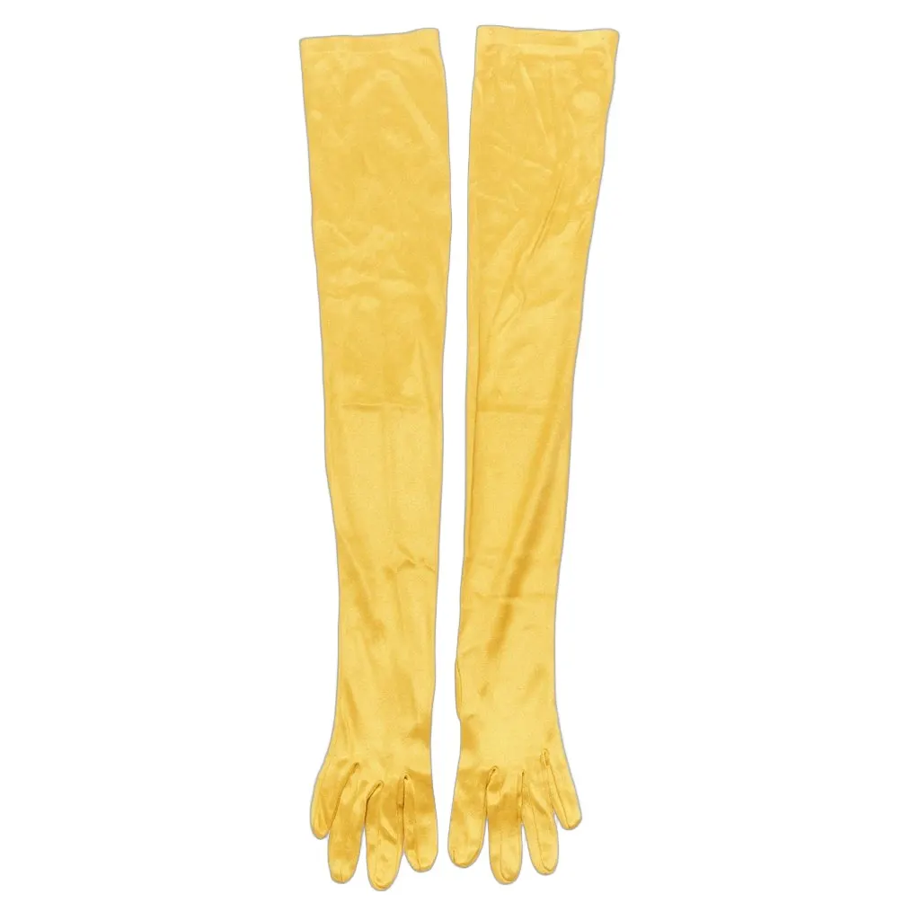 Unsigned Tan Stud Gloves Gold Very good - Front View