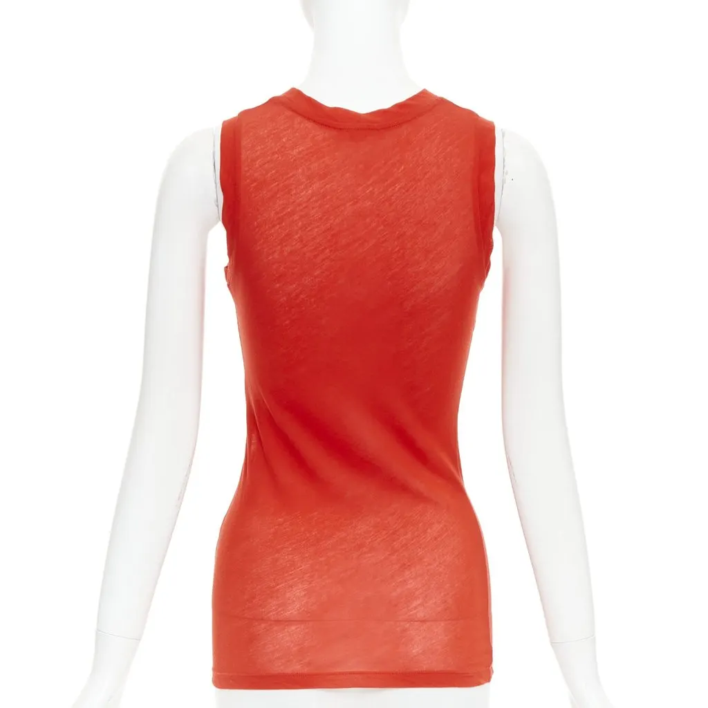 Celine Red Silk Top Red Silk Very good - Box View