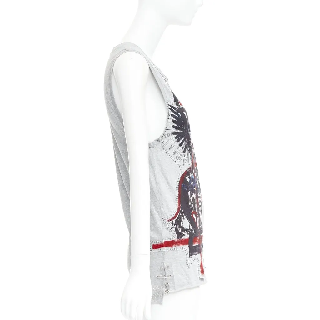 Balmain Grey Cotton Top Grey Cotton Very good - Model View