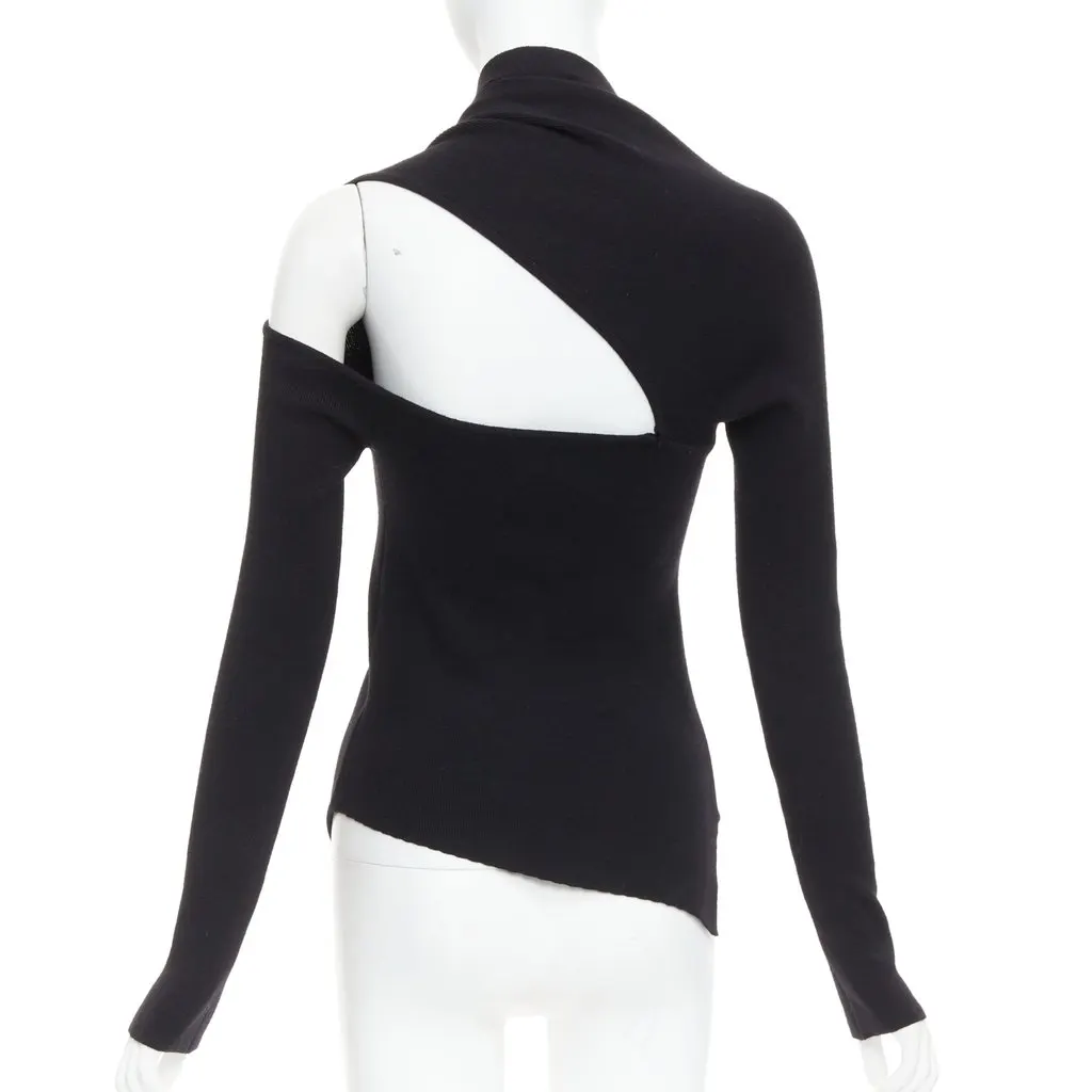 Monse Black Wool Knitwear Black Wool Very good - Back View