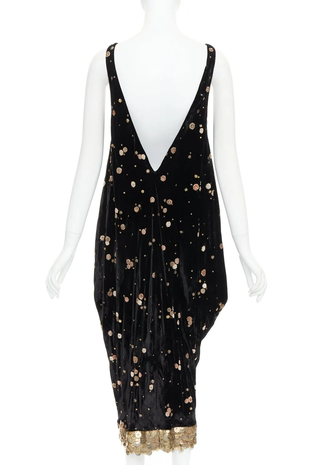 Sabyasachi Black Velvet Dress Black Velvet Very good - Box View