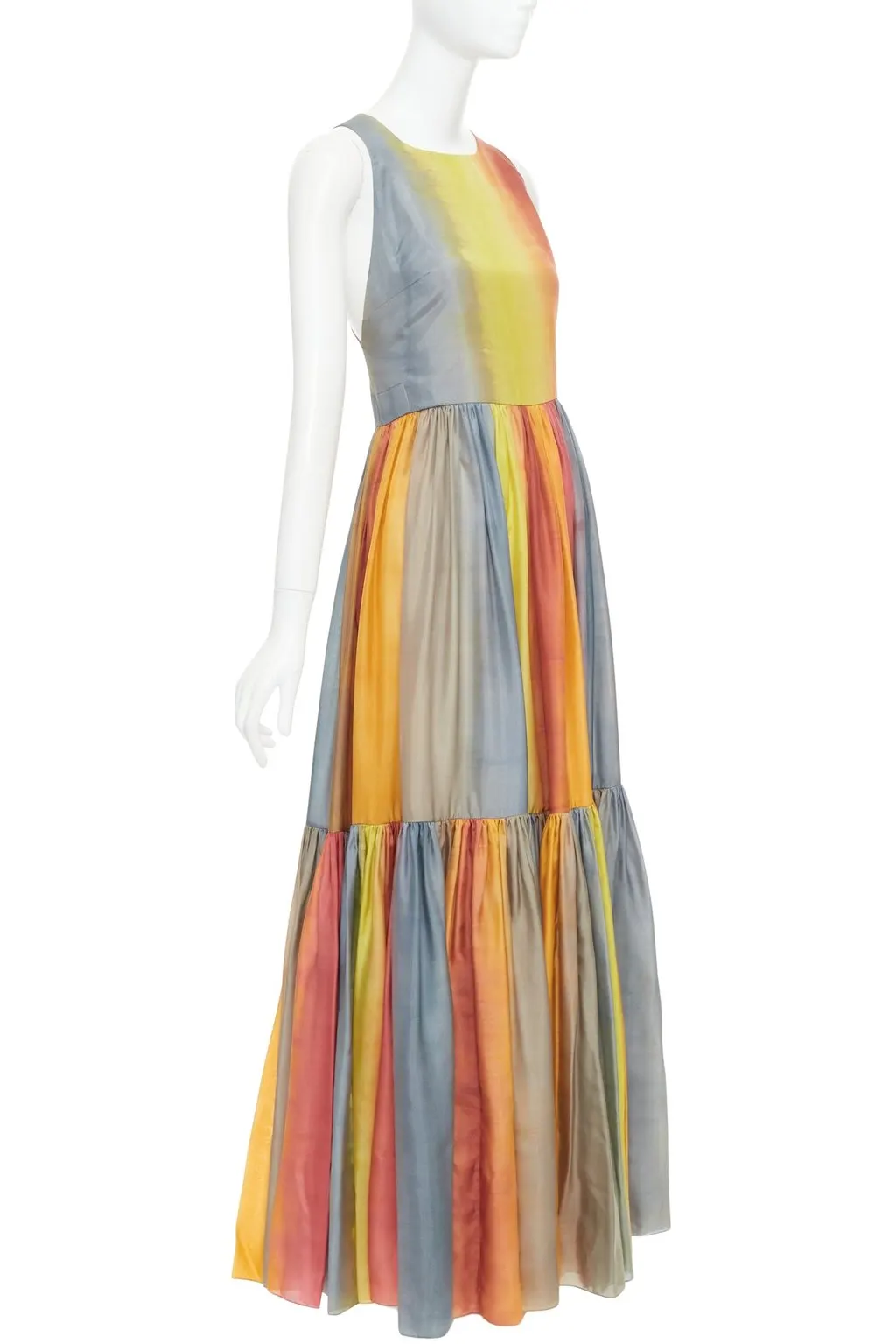 Dior MultiColor Silk Dress MultiColor Silk Very good - Front View