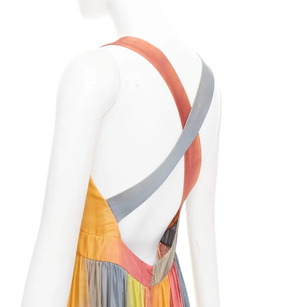 Dior MultiColor Silk Dress MultiColor Silk Very good - Back View