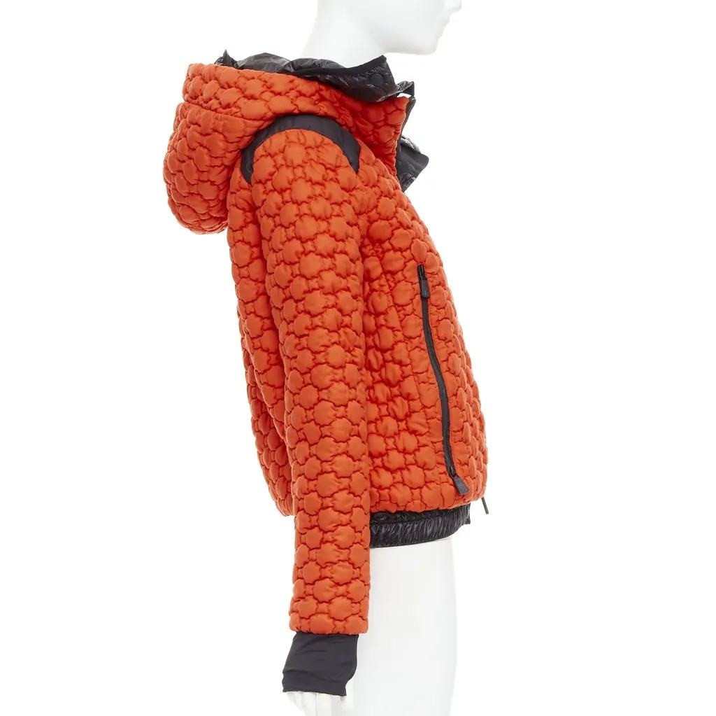 Moncler Soubeyran Orange Wool Very good - Model View