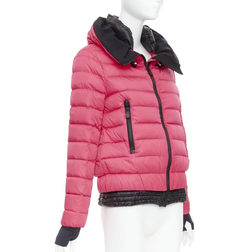 Moncler Pink Polyamide Coat Pink Polyamide Very good - Inside View