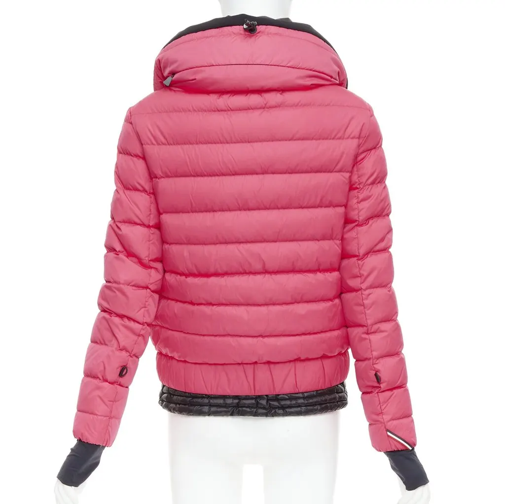 Moncler Pink Polyamide Coat Pink Polyamide Very good - Box View