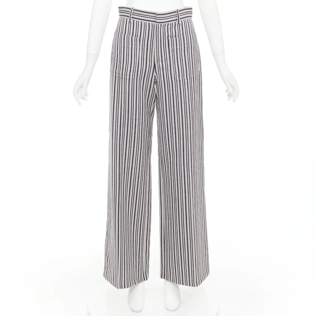 Dior Navy Wool Trouser Navy Wool Very good - Front View