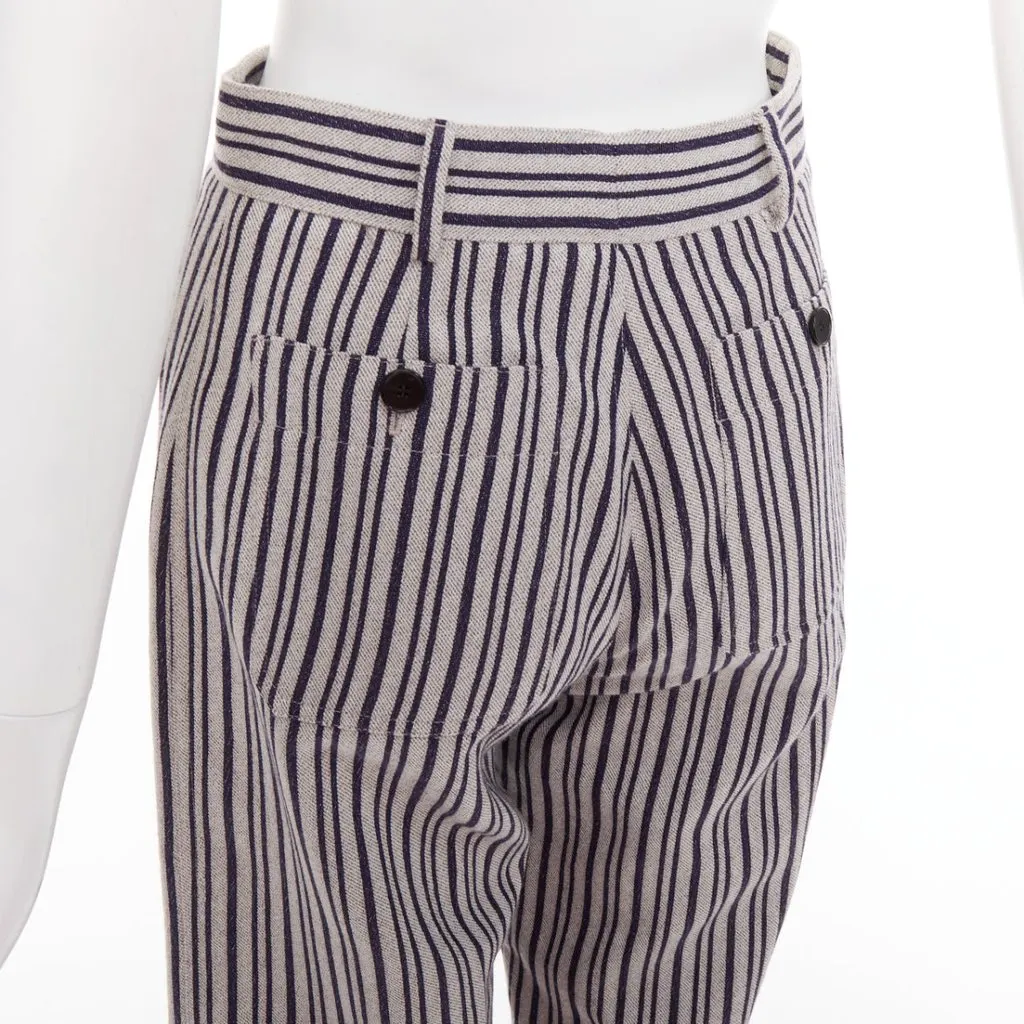 Dior Navy Wool Trouser Navy Wool Very good - Back View